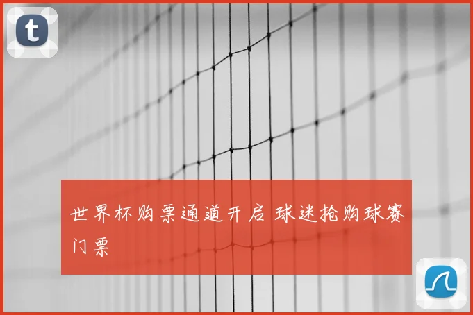 世界杯购票通道开启 球迷抢购球赛门票