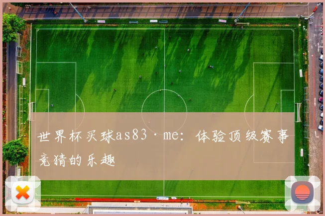 世界杯买球as83·me：体验顶级赛事竞猜的乐趣