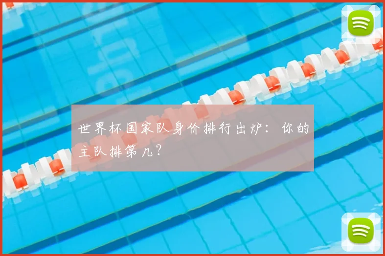 世界杯国家队身价排行出炉：你的主队排第几？